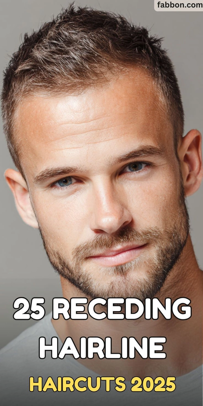 ALT: Stylish men haircut ideas for receding hairline with a short textured top and faded sides